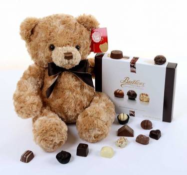 Classic Teddy Bear and Butlers Chocolates