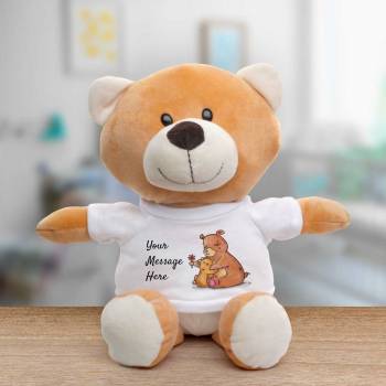 Bear Cuddles Any Message - Personalised Animal