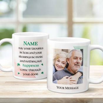 Irish Blessing Any Message And Photo - Personalised Mug
