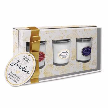 Jardin Collection 3 Christmas Scented Mini Candles - Tipperary Chrystal