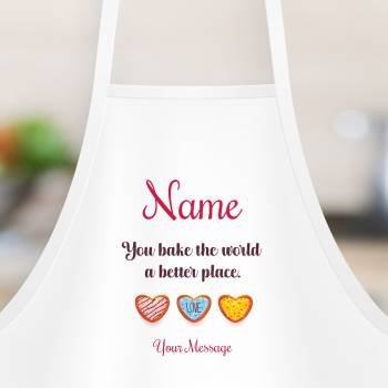 You Bake the World a Better Place - Personalised Apron