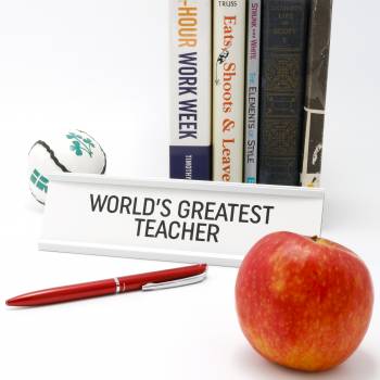 World's Greatest Teacher Desk Plaque
