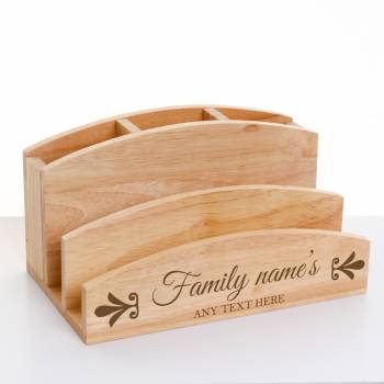 Any Text - Personalised Letter Rack and Pen Tidy
