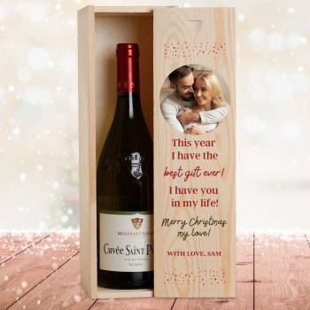 This year I have the best gift ever - Personalised Wooden Single Wine Box