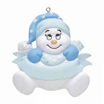 Personalised Christmas Ornament - Christmas Baby Blue