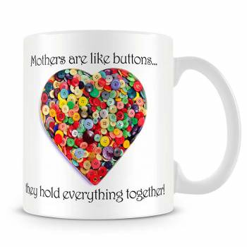 Mothers Like Buttons Personalised Mug