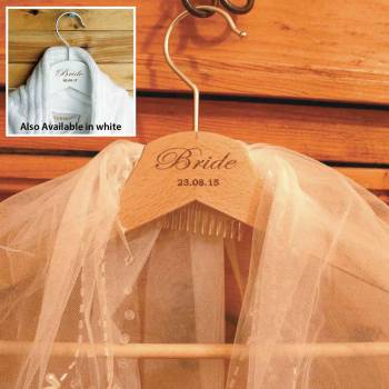Bridal Party Personalised Wooden Hangers