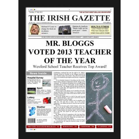 Teacher of the Year - Male Newspaper Spoof