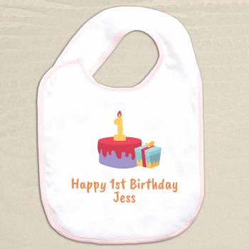 1st Birthday Baby Bib Personalised