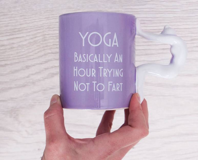 Trying Not To Fart Yoga Mug