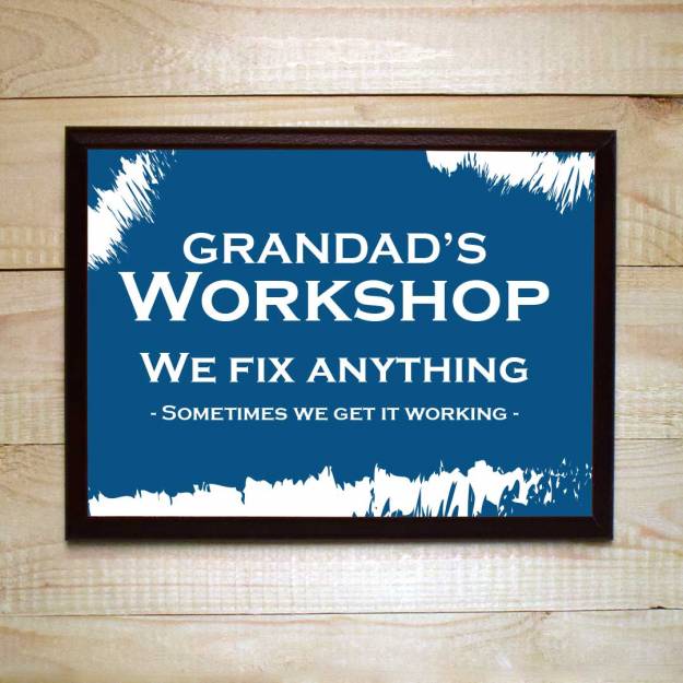 We Can Fix Anything Workshop Personalised Plaque Sign