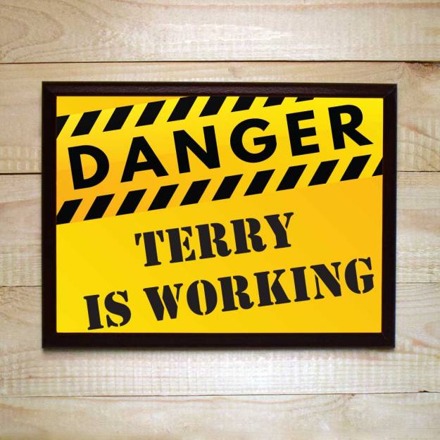 Danger Workshop Personalised Plaque Sign