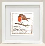 Little Red Robin Framed Print