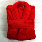 Embroidered Bathrobe - Red