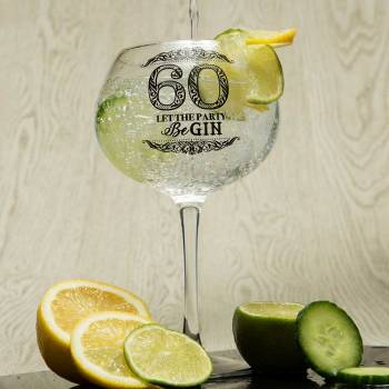 60 Let the Party BeGin Gin Glass