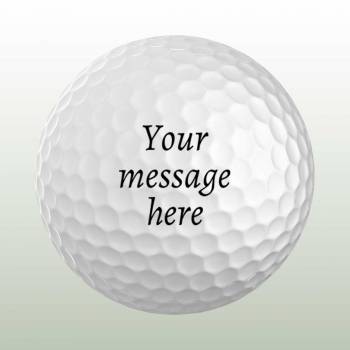 Any Text Personalised Golf Ball - Set of 3 Balls