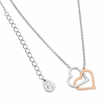 Tipperary Interlinked Two Tone Heart Pendant