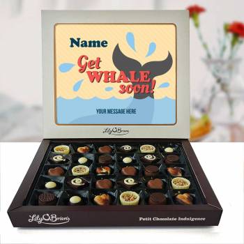 Get Whale Soon Heart Personalised Chocolate Box 290g