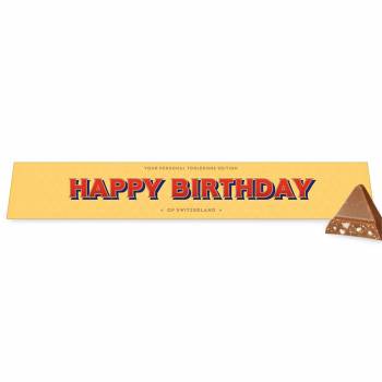 Happy Birthday - Toblerone Chocolate Bar 100g