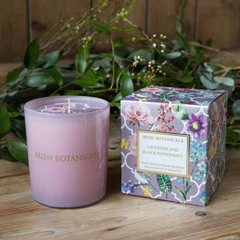 Irish Botanicals Lavender & Black Peppermint Candle