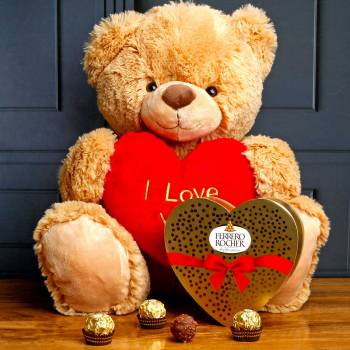 I love You Bear & Ferrero Rocher