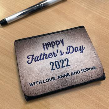 Happy Father's Day Wallet - Black