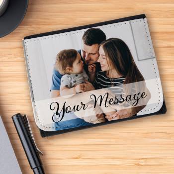 Any Photo and Message Wallet - Black