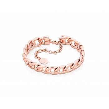 Tipperary Crystal Romi Rose Gold Heavy Curb Chain Bracelet