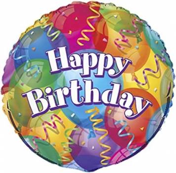 Happy Birthday Streamers Balloon in a Box
