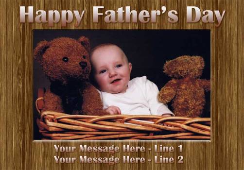 Happy Father's Day Photo Personalised Jigsaw