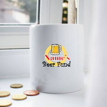 Beer Fund Personalised Money Jar