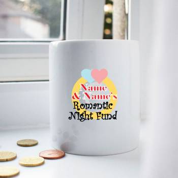 Romantic Night Personalised Money Jar