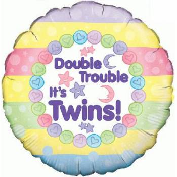 Double Trouble It's Twins - Balloon in a Box