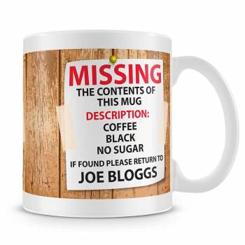 Missing Beverage Personalised Mug