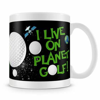 Planet Golf Personalised Photo Mug