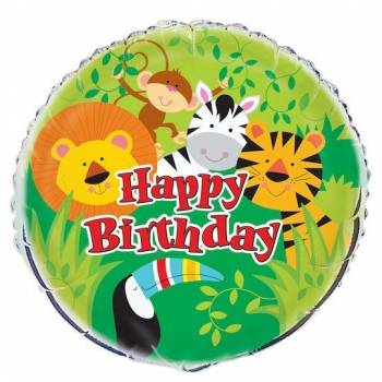 Happy Birthday Jungle Balloon in a Box