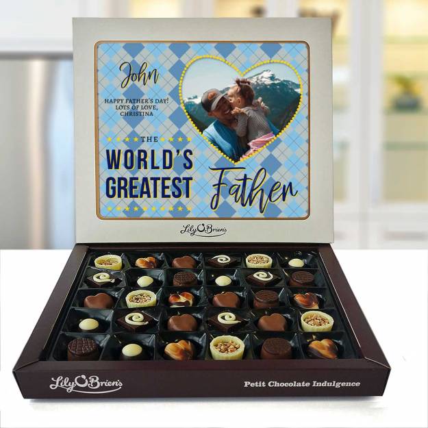 World's Greatest Father Personalised Chocolate Box 290g