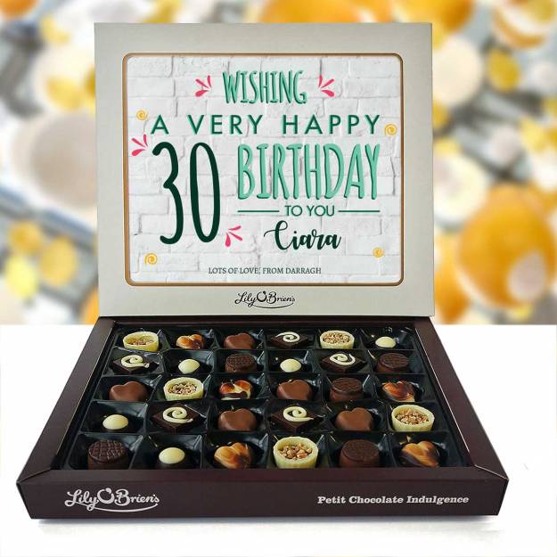 Wishing You A Very Happy Birthday Personalised Chocolate Box 290g