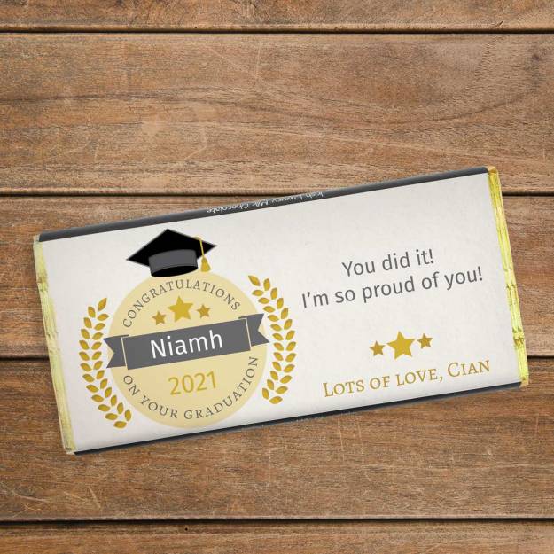 Congratulations On Your Graduation Personalised Chocolate Bar