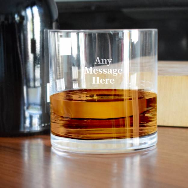 Any Message - Personalised Whiskey Glass