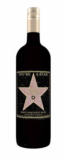 You're A Star Personalised Wine