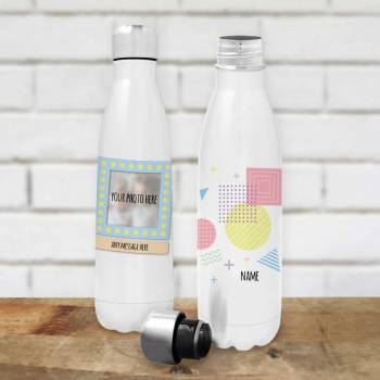 Shapes Photo Design - Personalised Bottle / Flask