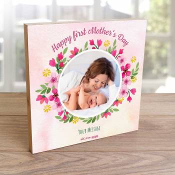 Happy First Mother's Day - Wooden Photo Blocks