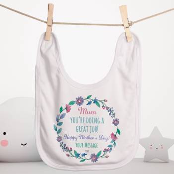 Mum You're Doing A Great Job Personalised Baby Bib