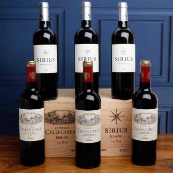 Half Dozen Mixed Bordeaux in Wooden Crate