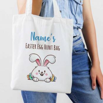 Easter Egg Hunt Bag Bunny Personalised Tote Bag