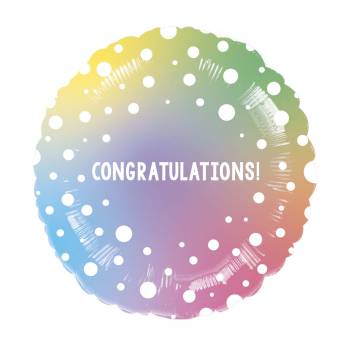 Congratulations Stars Balloon in a Box