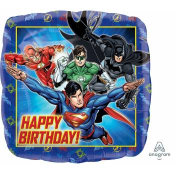 Justice League Happy Birthday Balloon in a Box