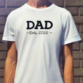 Dad Est. Any Year Personalised T-Shirt