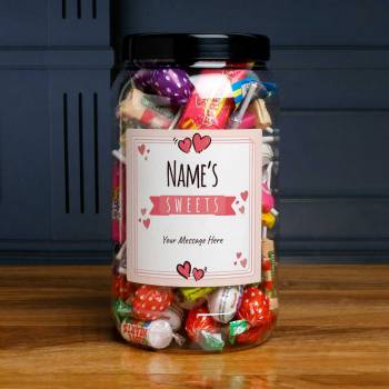 Heart Frame - Personalised Sweets Jar